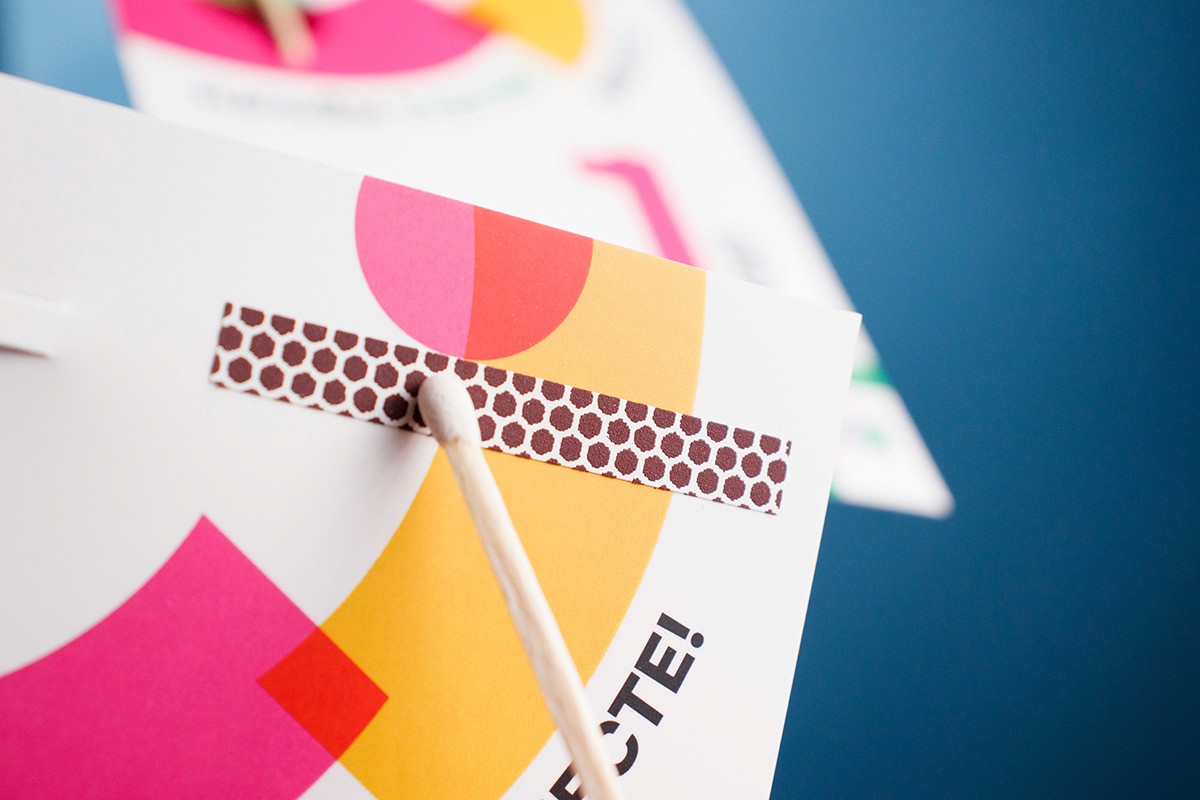 Postcards for "WYF" printed on coated board with digital printing.