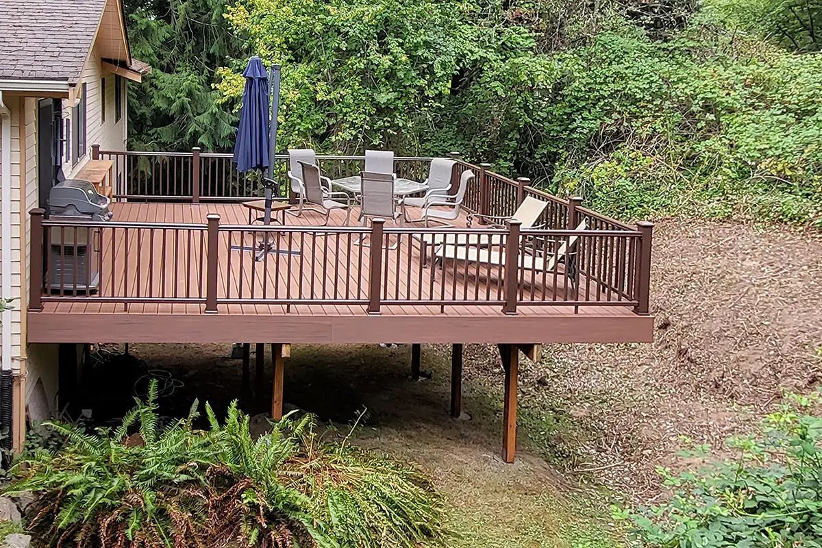 Deck addition building in Redmond