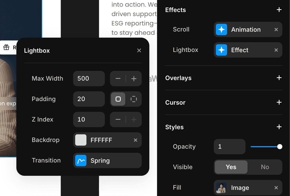 Personalizando o efeito Lightbox