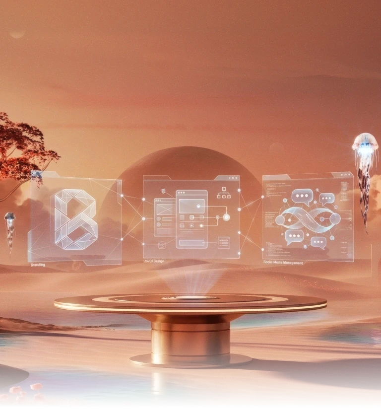 Servicios de UX UI, branding y social media con enfoque en diseño de experiencias digitales