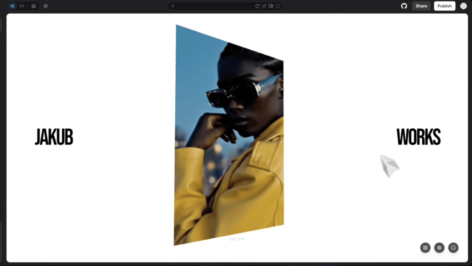 A screenshot of the masked reveal card. 