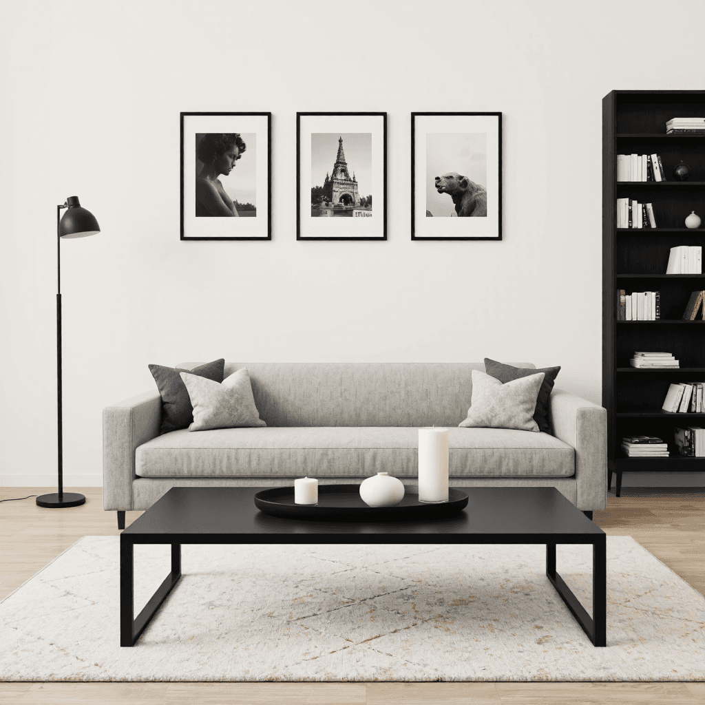 product photography of living room furniture