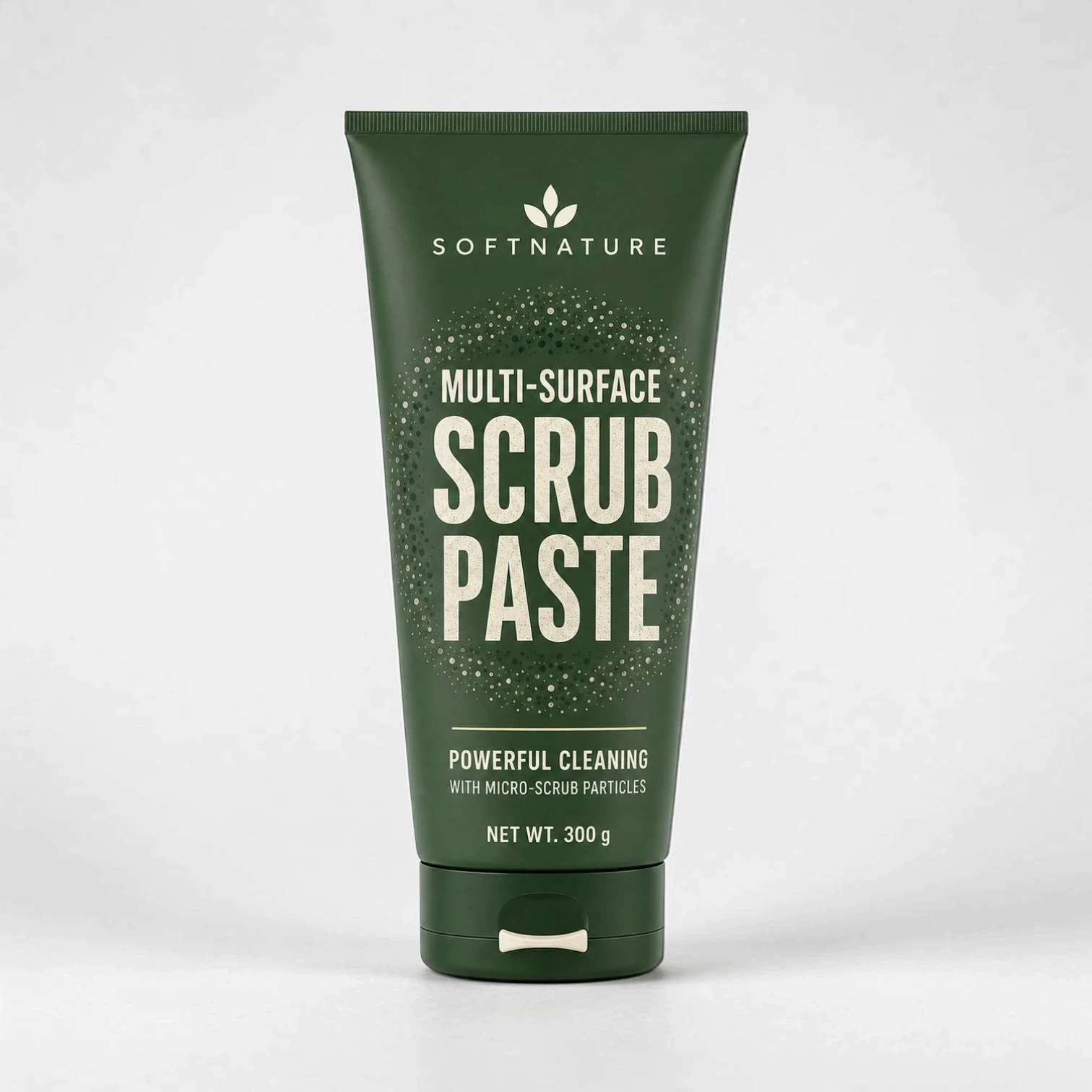 Private label body scrub in tube packaging