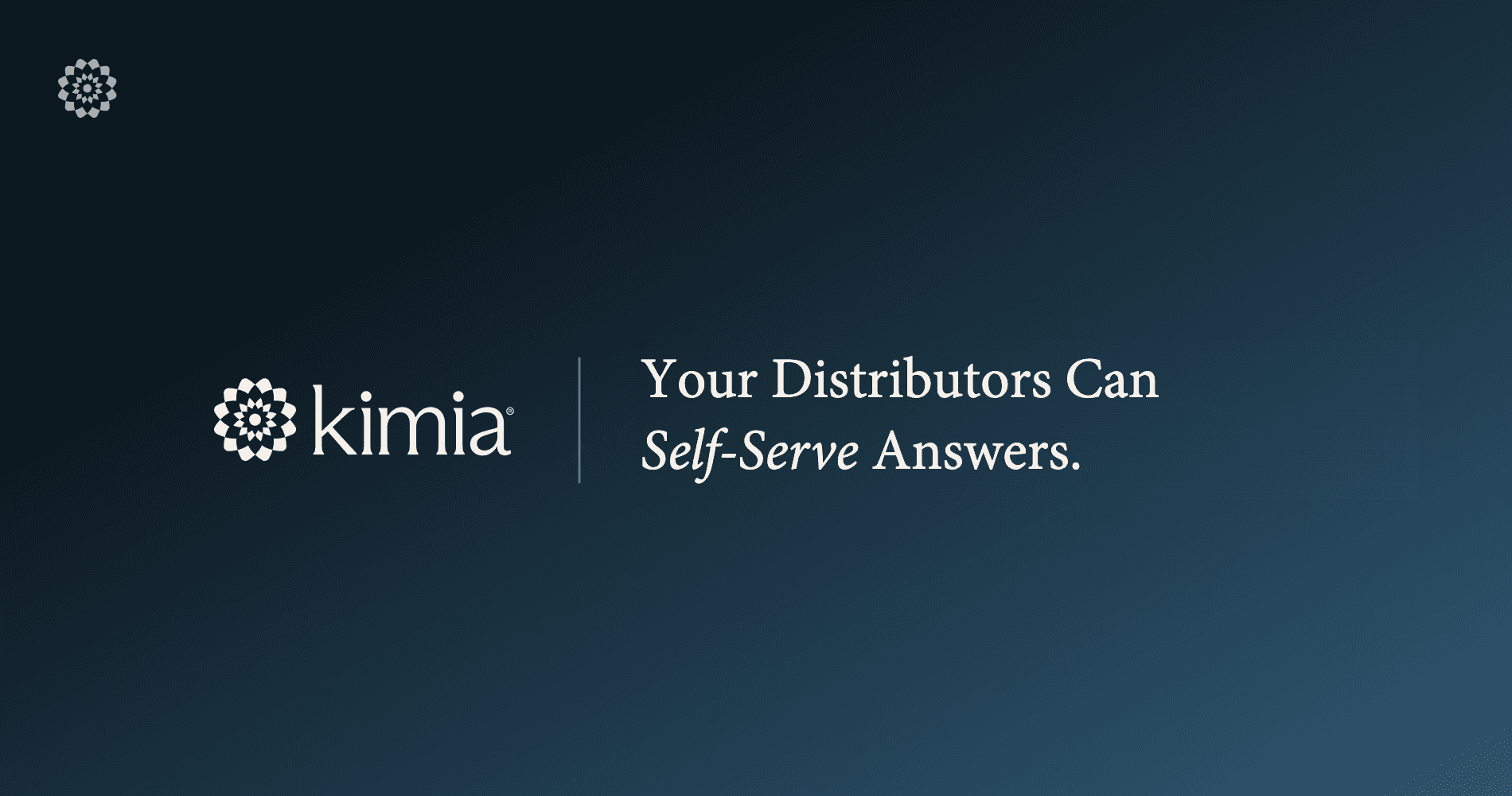 Your Distributors Can Self-Serve Answers.