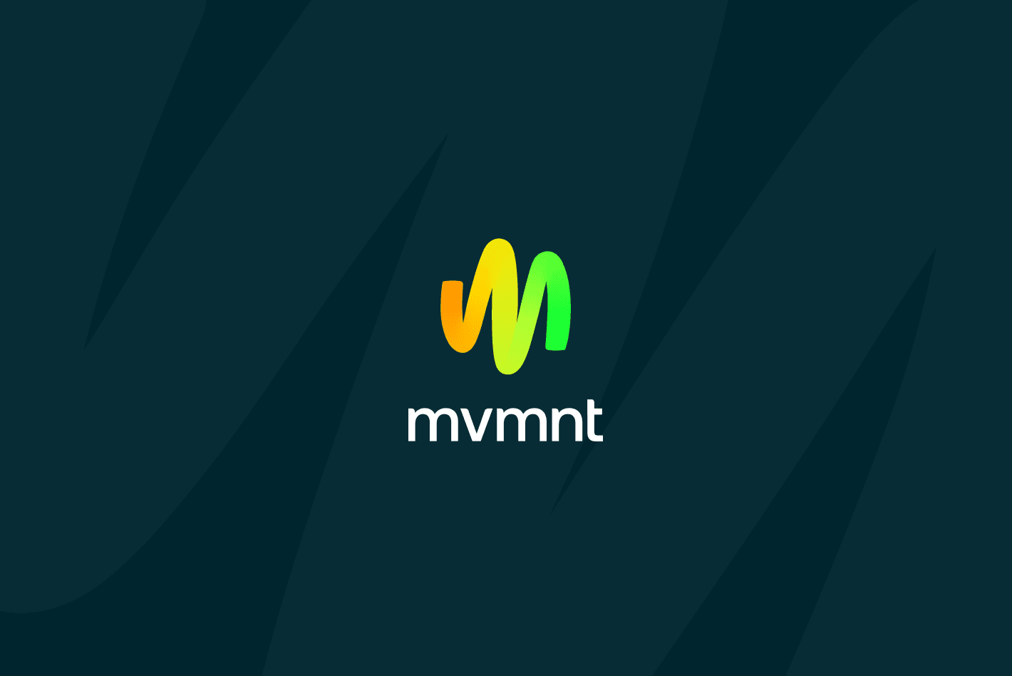 Mvmnt logo on dark navy background
