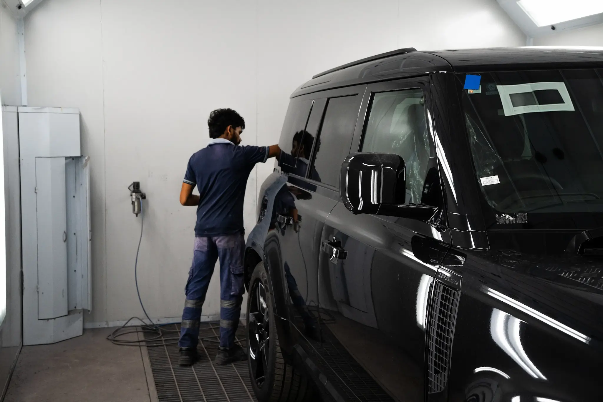 Car is checked at Ideal Premier