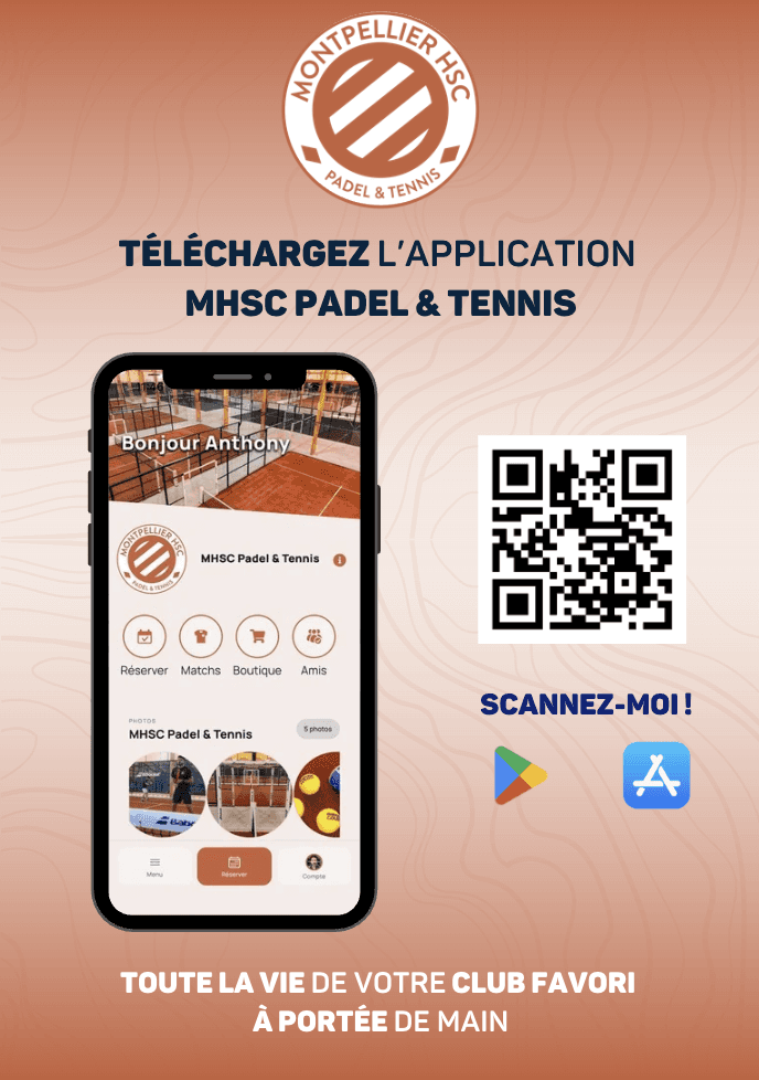 application gestion padel