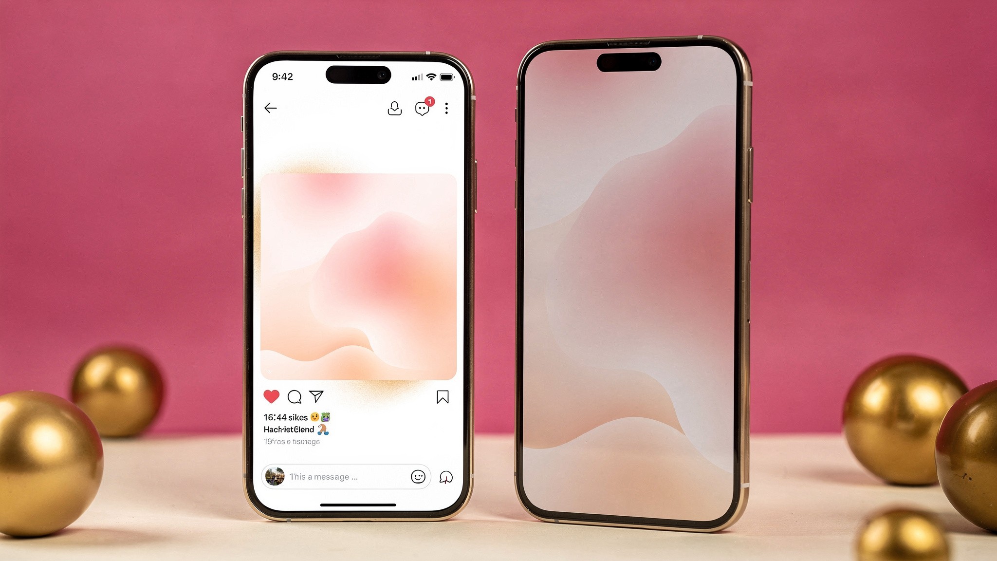 Square versus 4:5 portrait Instagram feed post size comparison on two phones