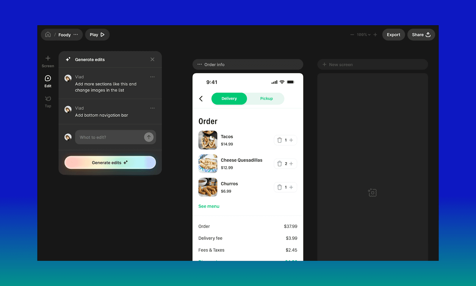 Figma AI for prototyping