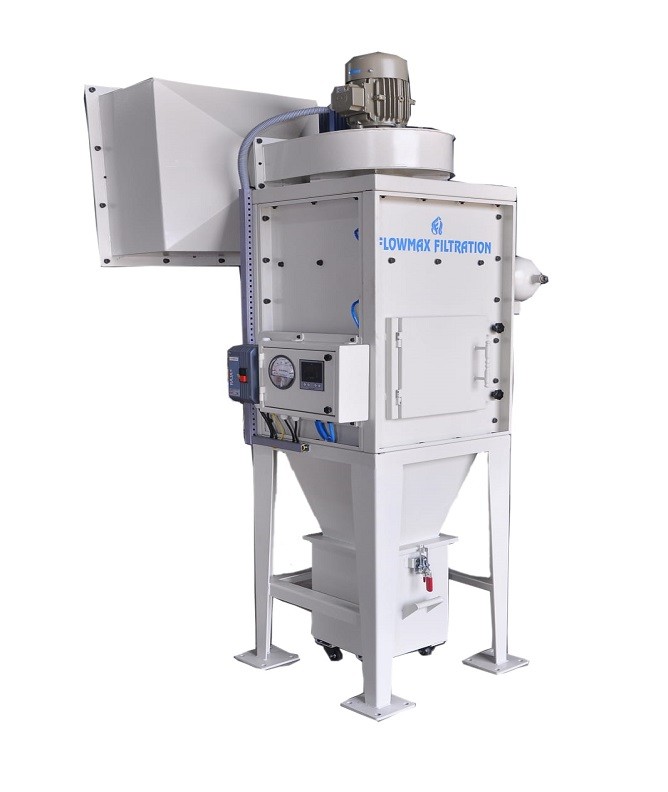 Stand slone dust collector - customer site installed - with HEPA filter