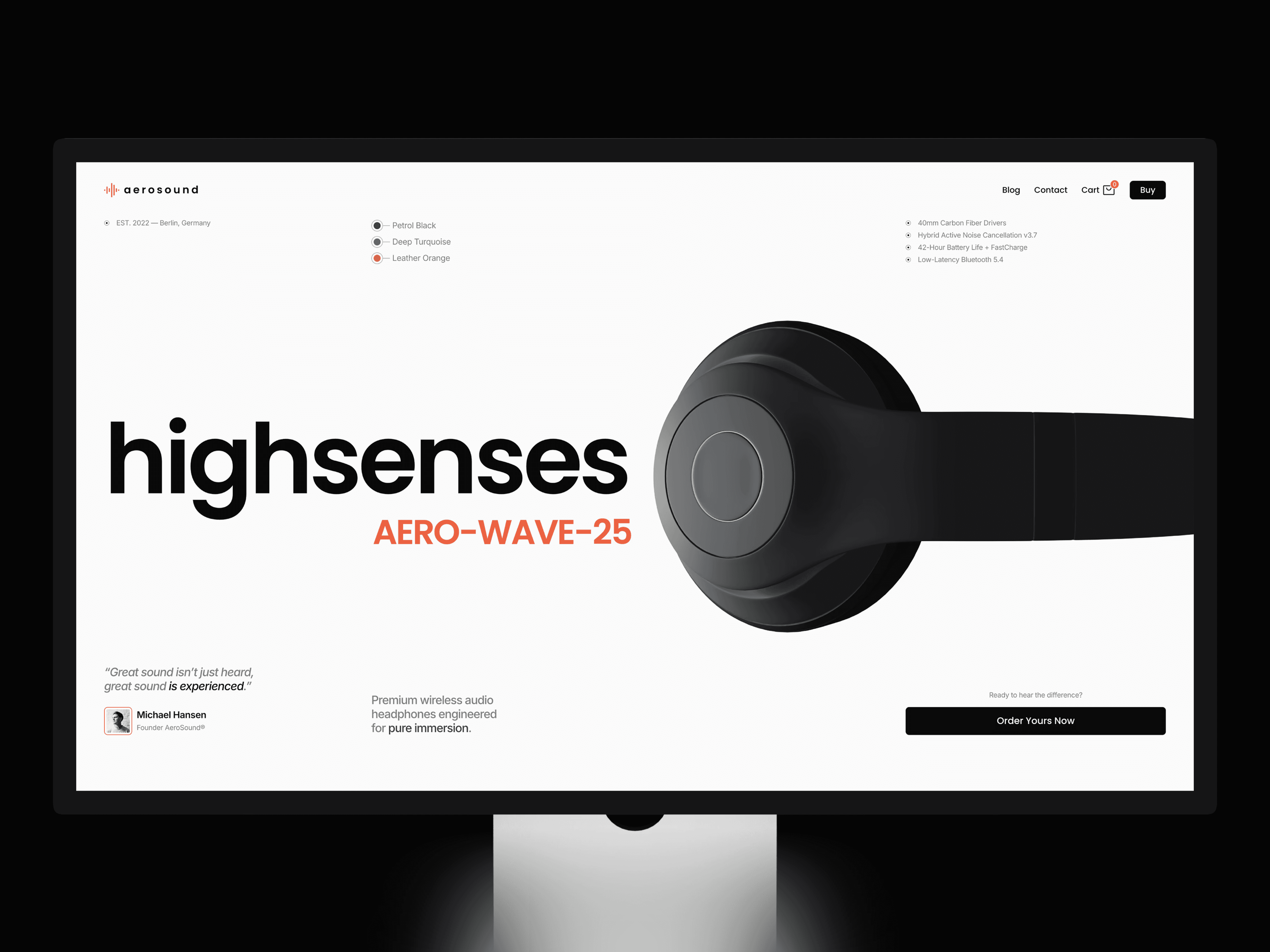 AeroSound Framer template