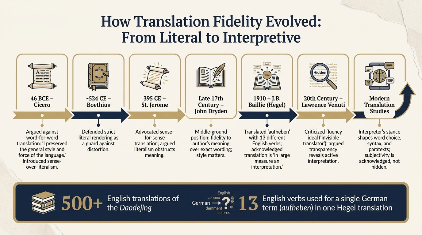 History of Translation Fidelity: From Literal to Interpretive