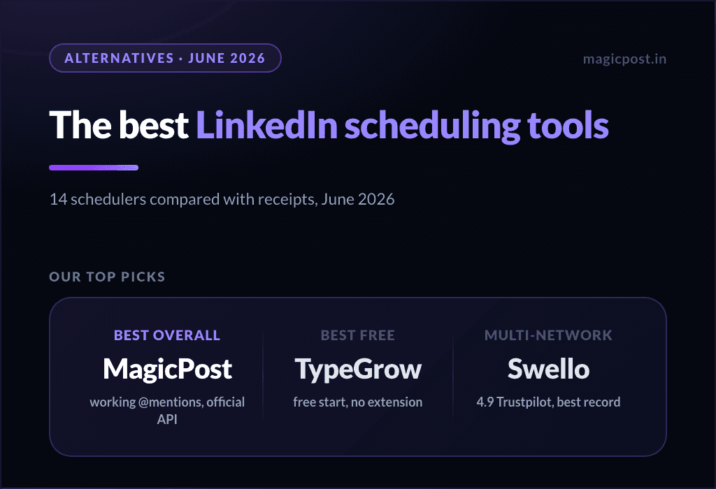 14 Best LinkedIn Scheduling Tools (Verified June 2026)