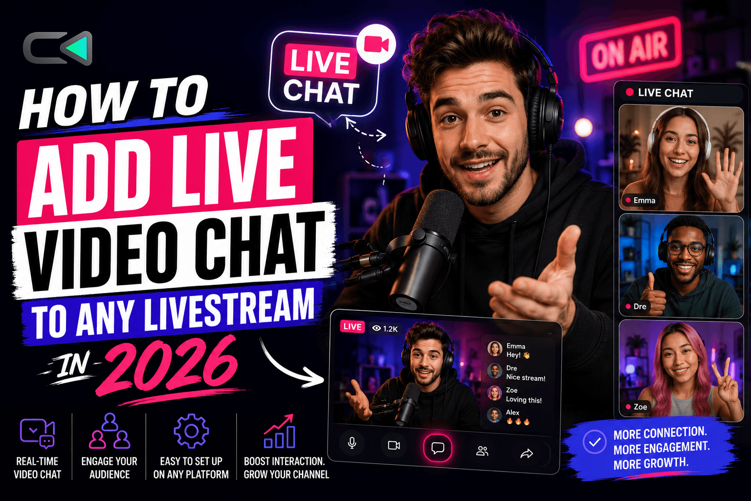 How to Add Live Video Chat to Any Livestream in 2026