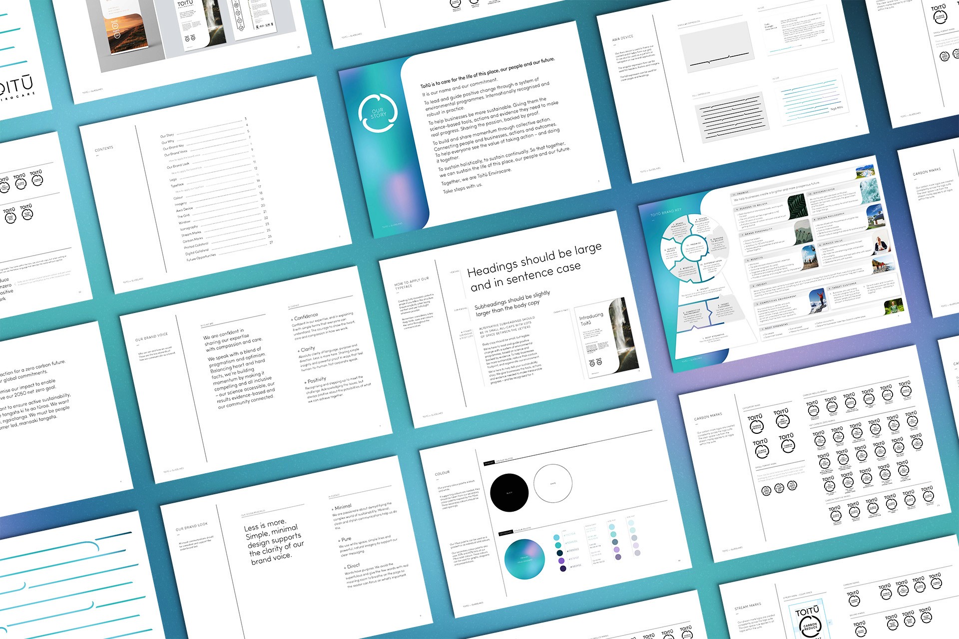 A detailed look inside the Toitū brand guidelines 