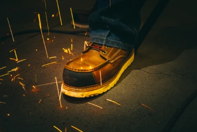 Wolverine work footwear campaign representing the company’s heritage brand