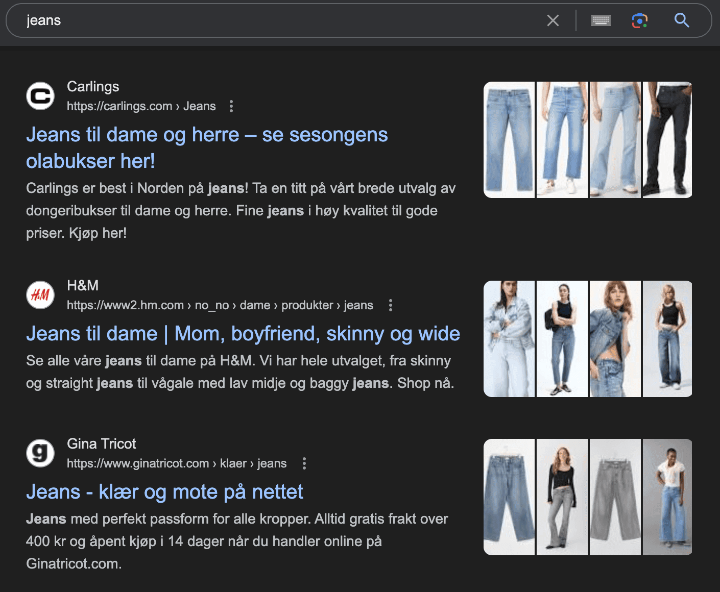 Søkeresultat på "Jeans"