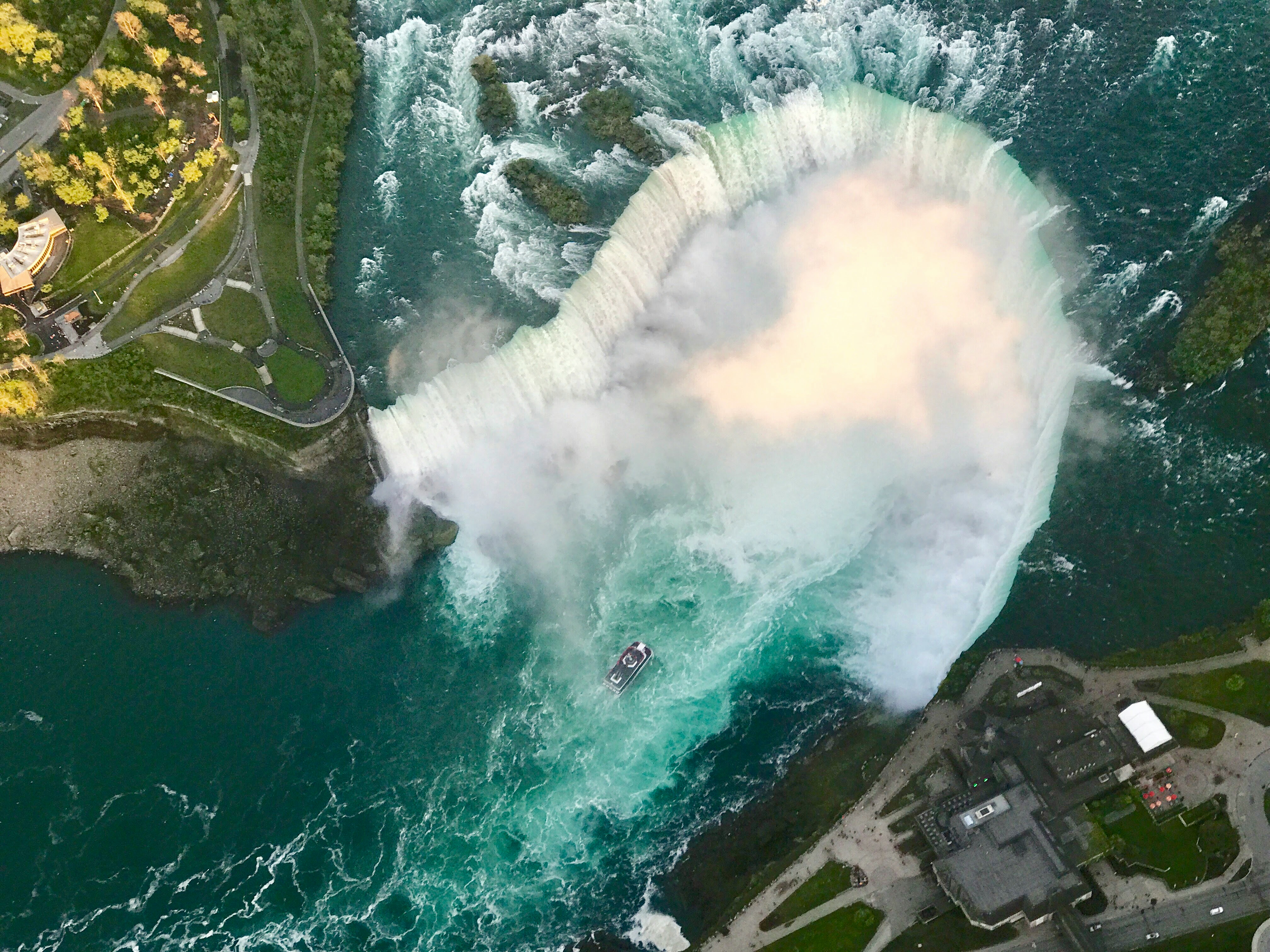 aerial photo of body of water