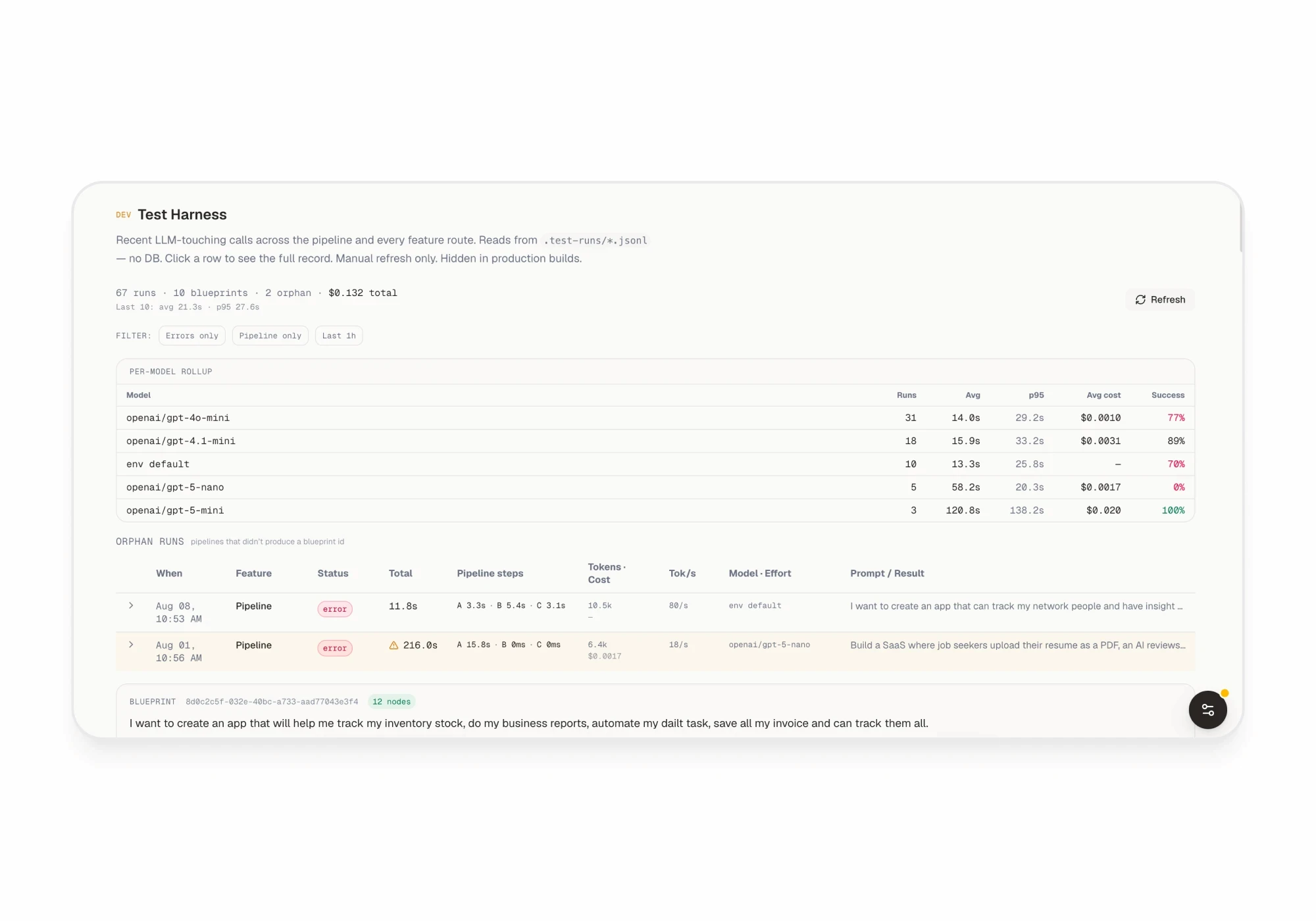 Crelude - Tech Stack Generator