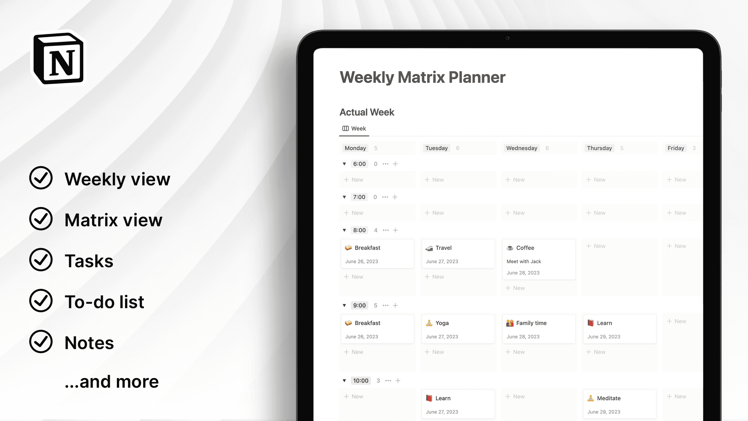 2024 Minimal Life Planner - NotionPlates