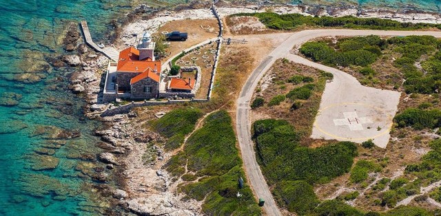 Hvar Heliport aerial view