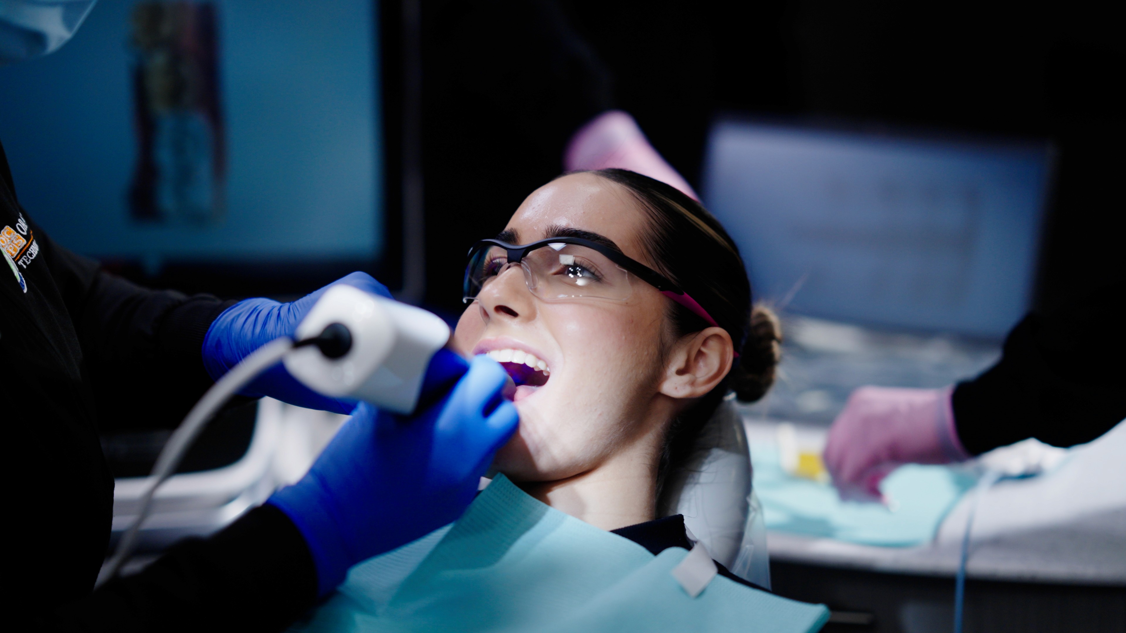 Film crew setup on scene.