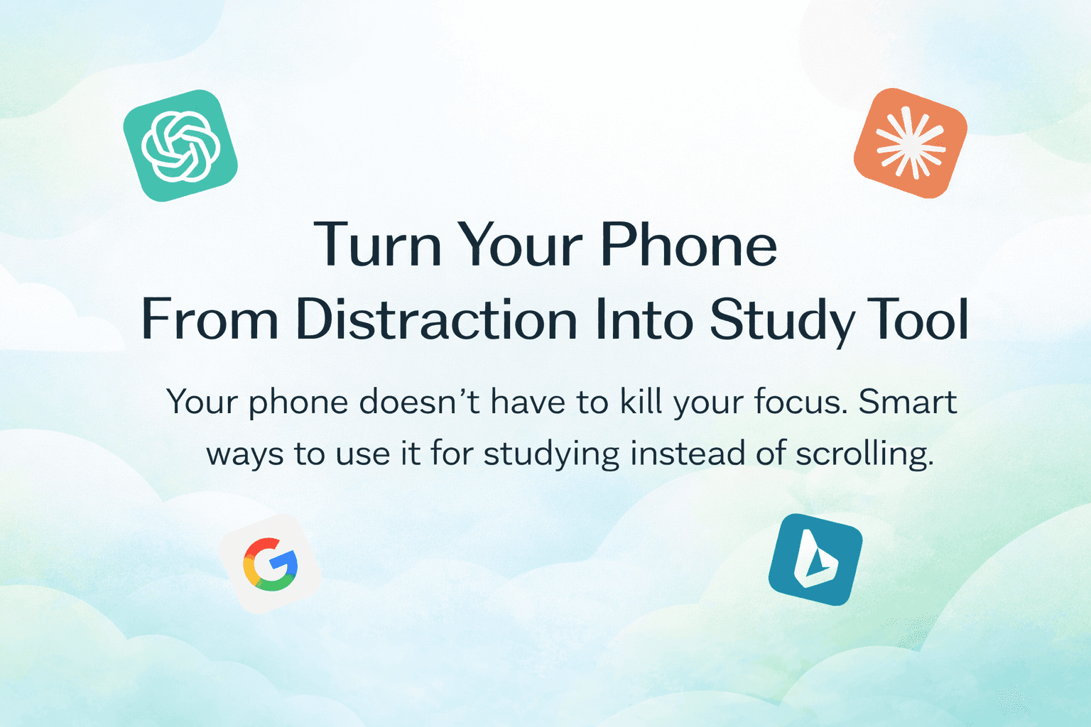 Turn your phone into a study tool with tips for focused learning instead of endless scrolling.