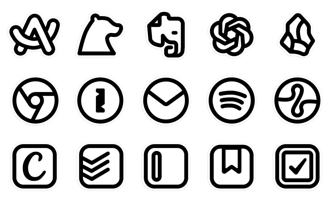 Notion-style app icons