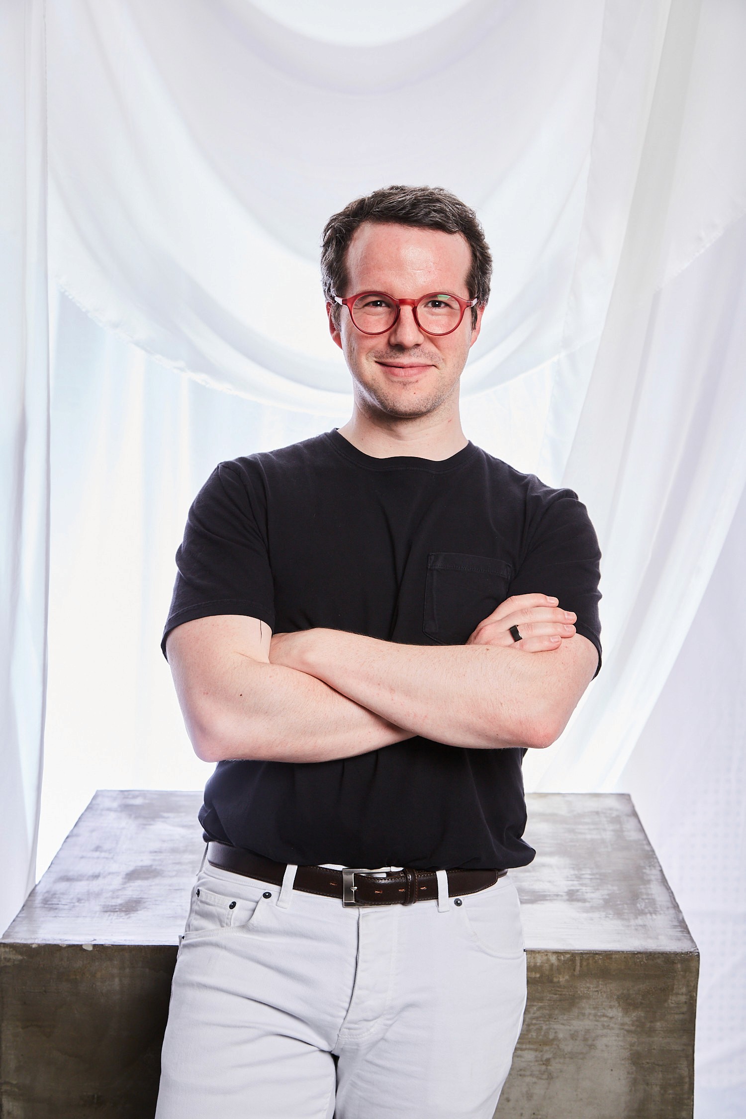 Portrait of portfolio creator – front view