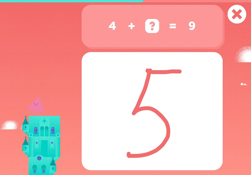 Visual addition and subtraction: solve the equation