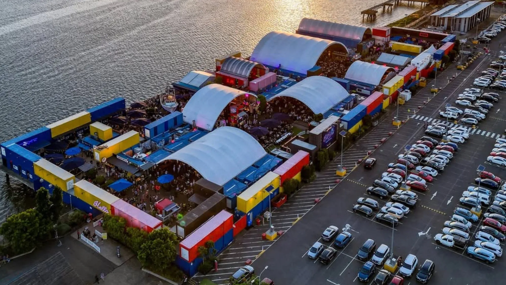 Eat Street Northshore precinct from above