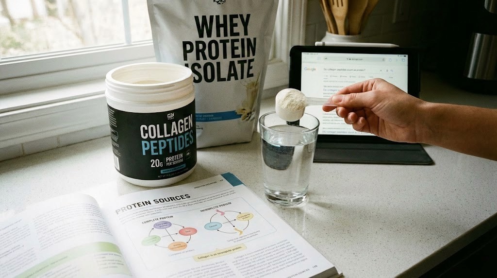 Do collagen peptides count as protein