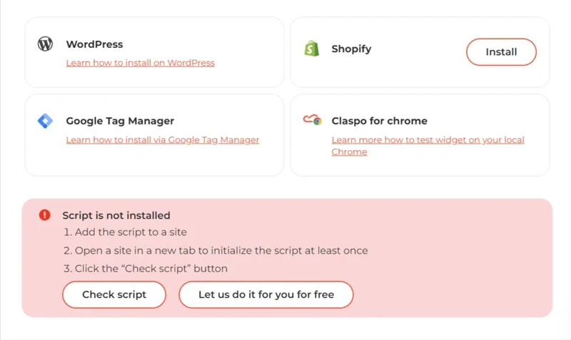 Install-script-Claspo-can-help