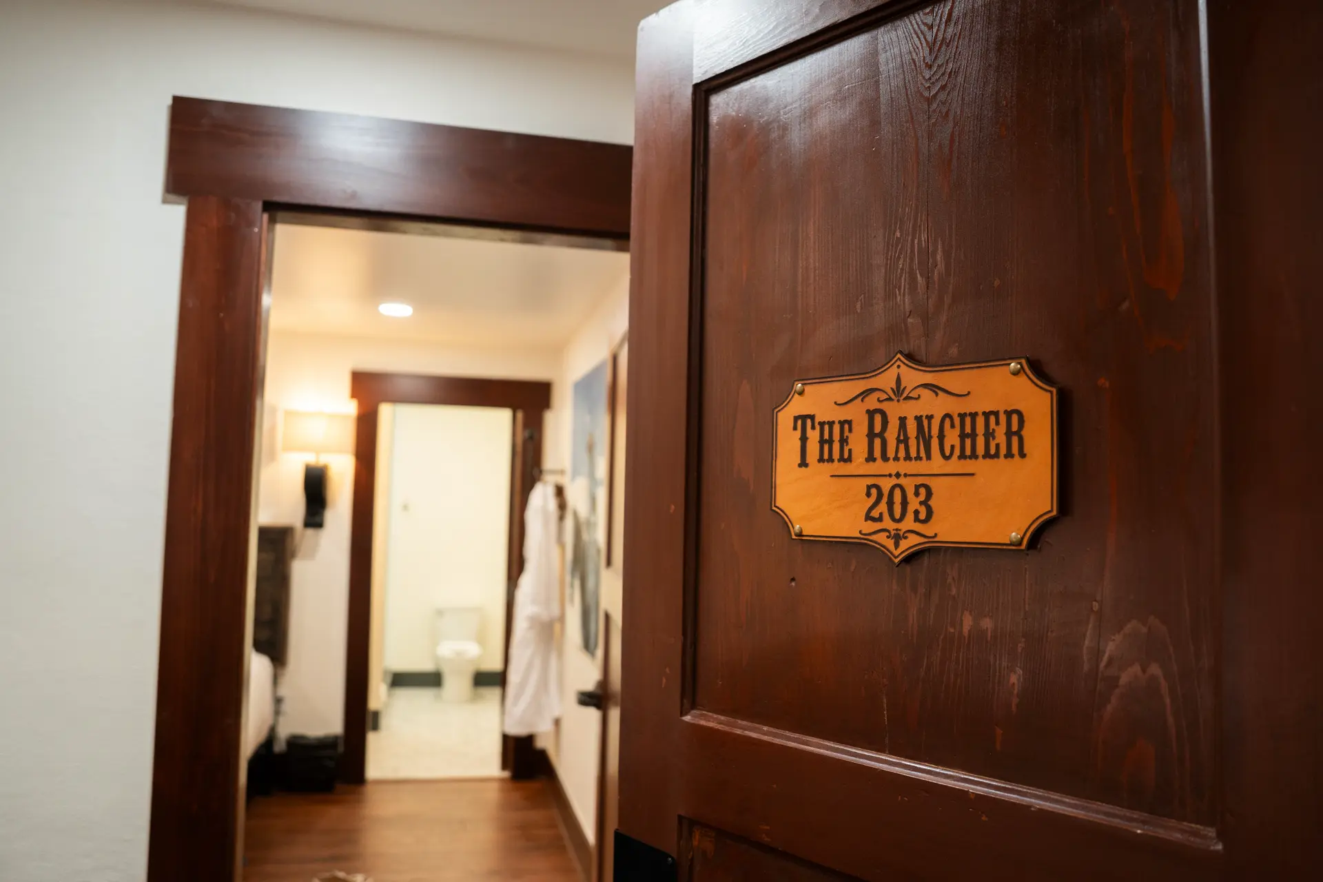 The Rancher 203 room door