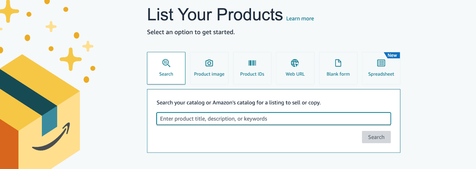 List  your products