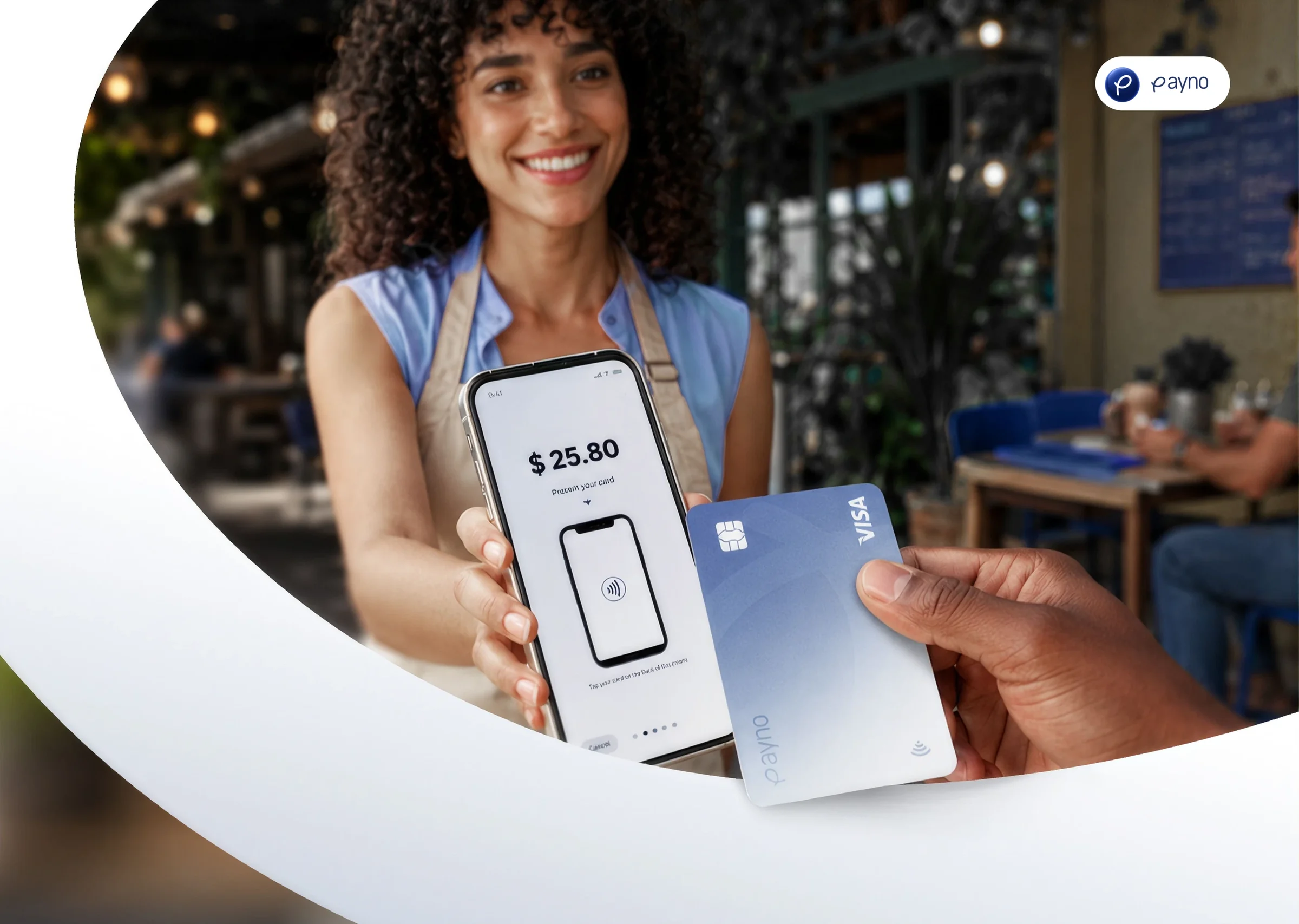 Tap to pay at the counter