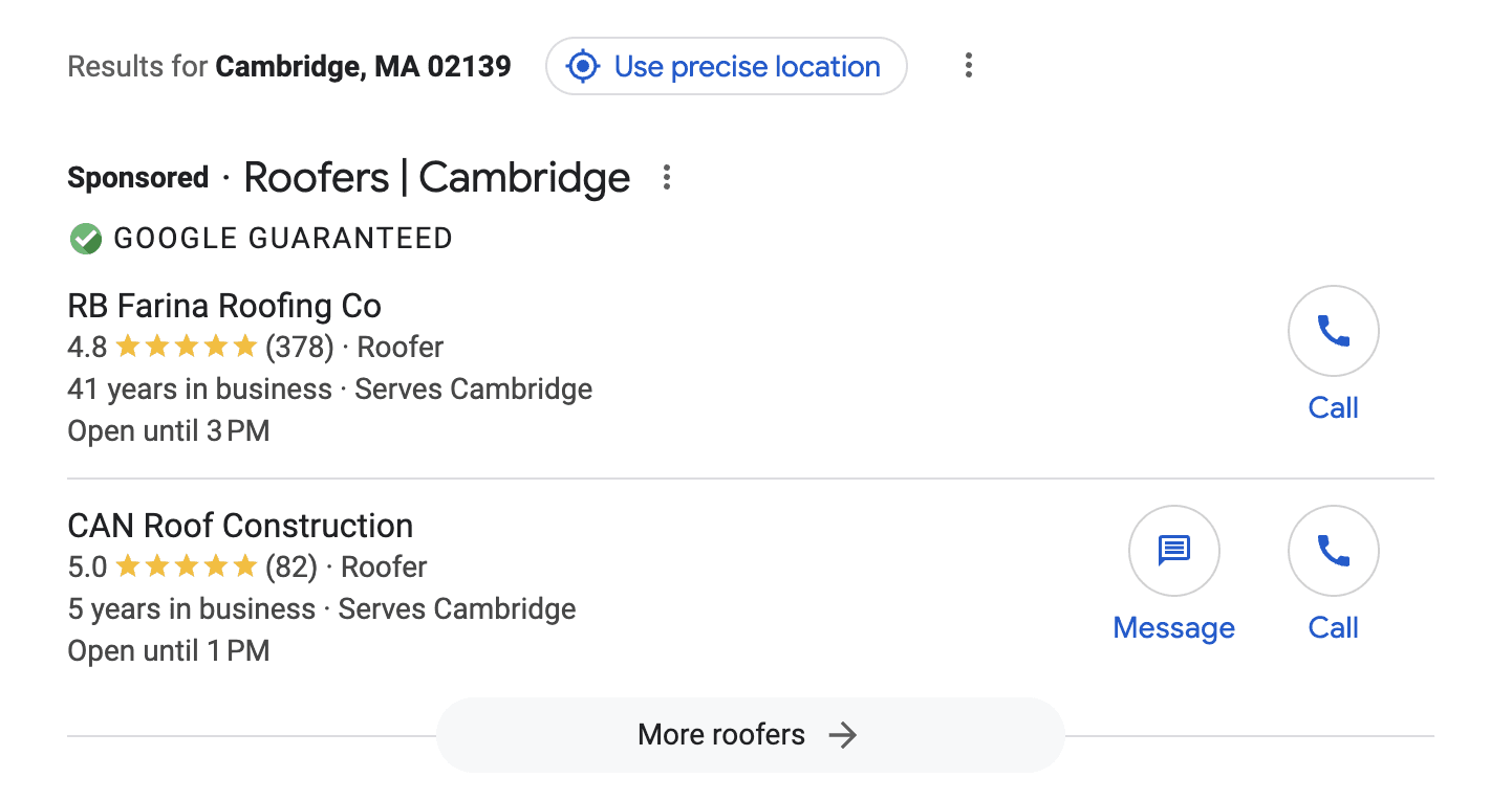 google local services ads