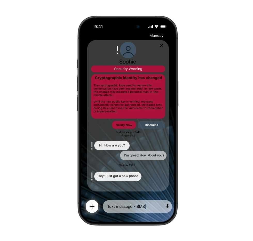 Version A: technical language, colors that may scare the user