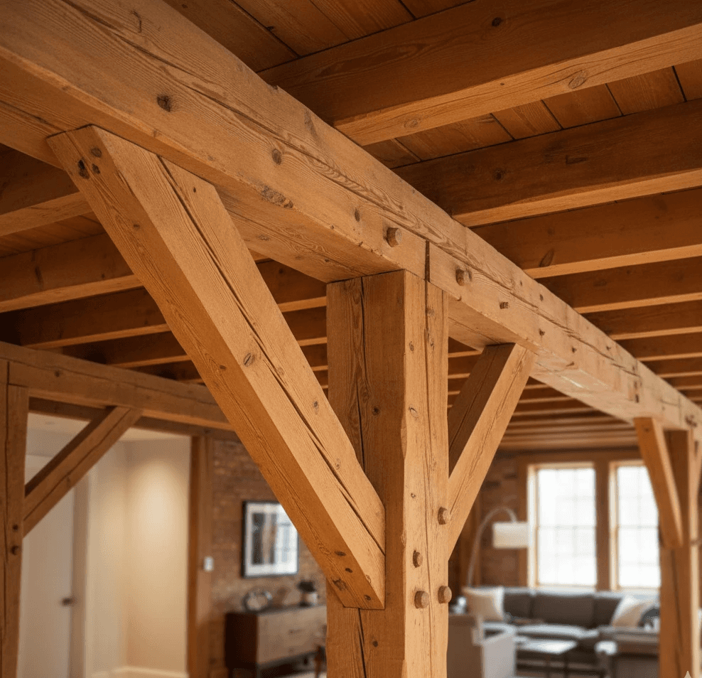 timber frame interior