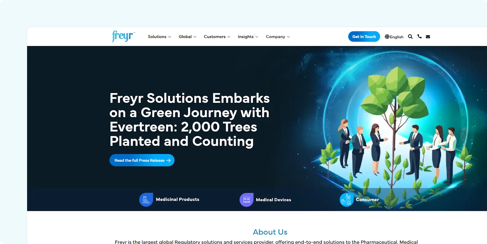 Freyr Solutions Home Page