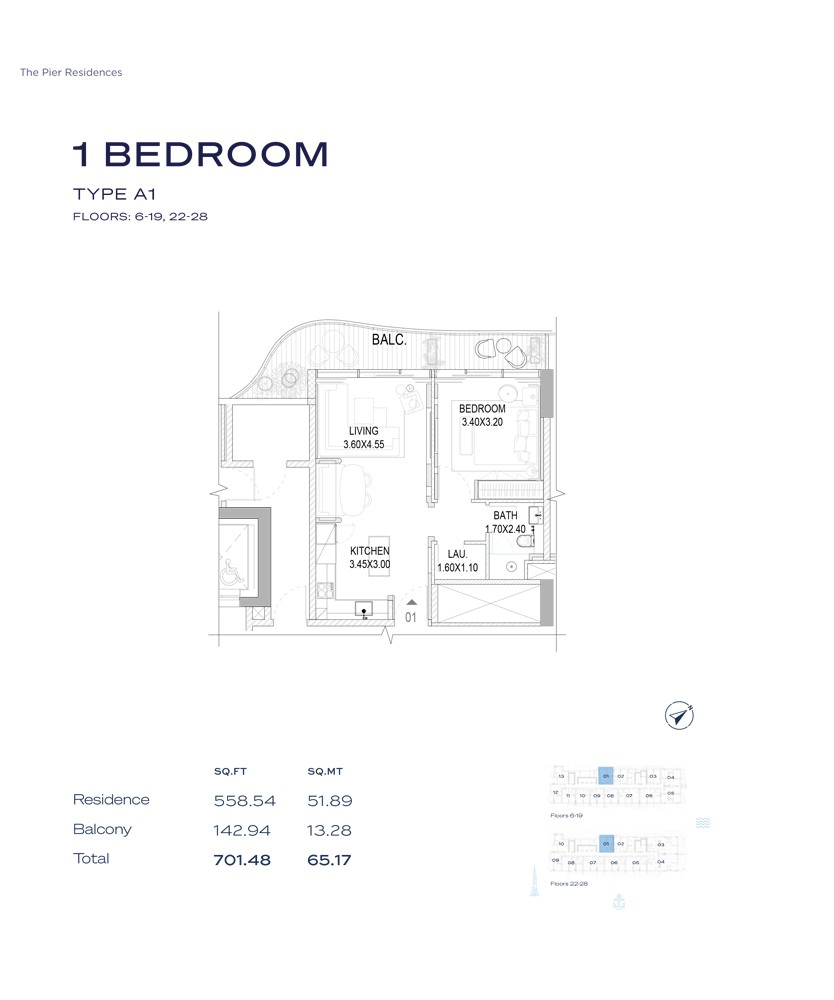 The Pier Residence 1 Bedroom