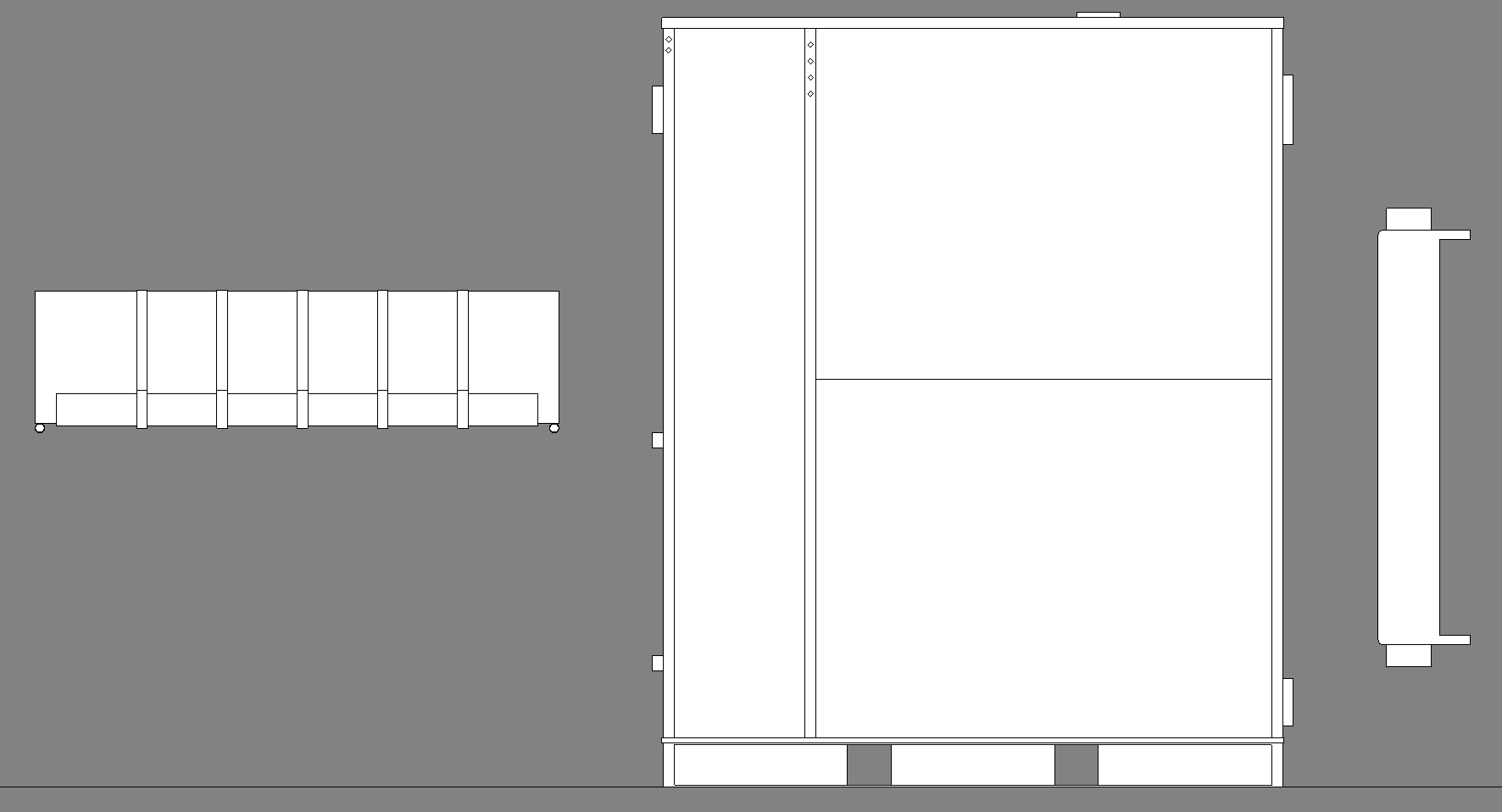 Elevation view in fine level of detail.