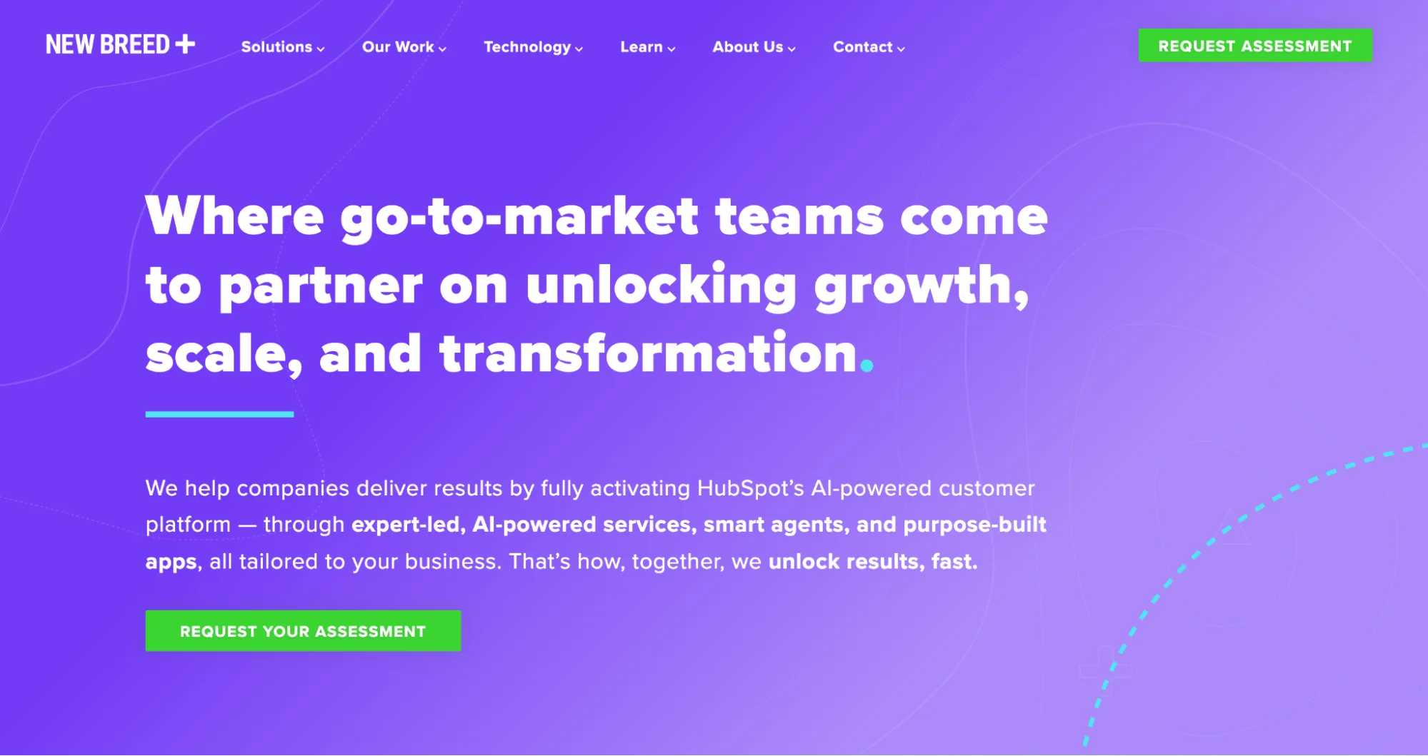 New Breed homepage: HubSpot Premier partner for demand generation and RevOps