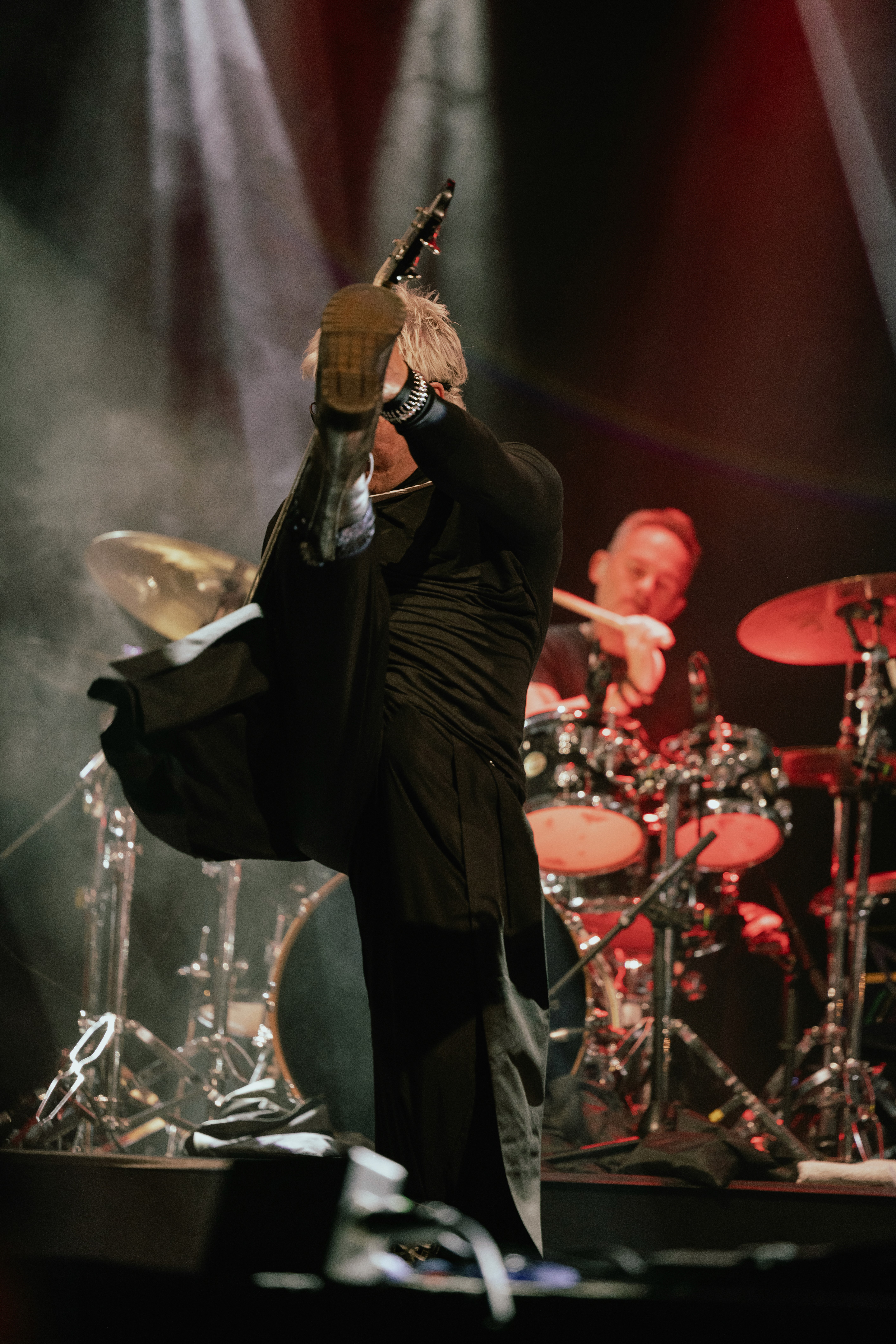 Bride and groom on a cliff