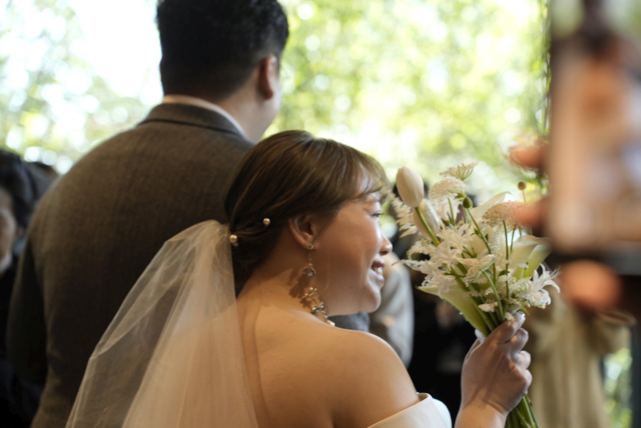a woman happily merry with her husband 