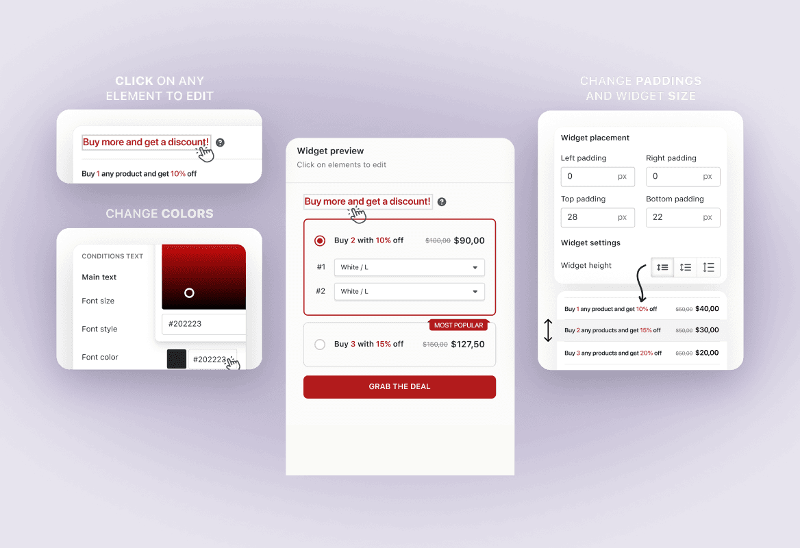 Quantity X volume discounts app shopify