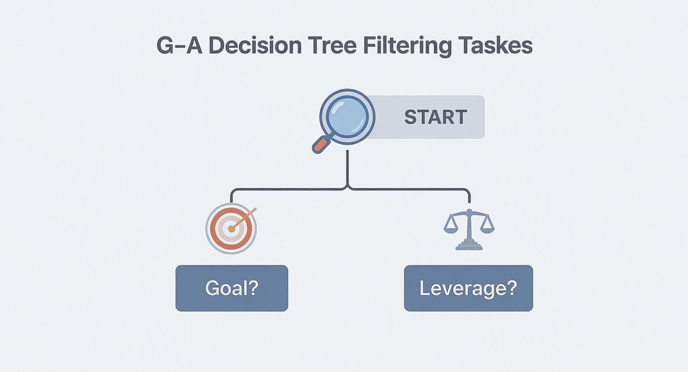 Infographic about how to prioritize tasks at work
