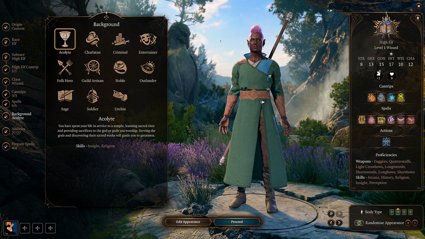Most RPGs are getting character creation wrong | PC Gamer