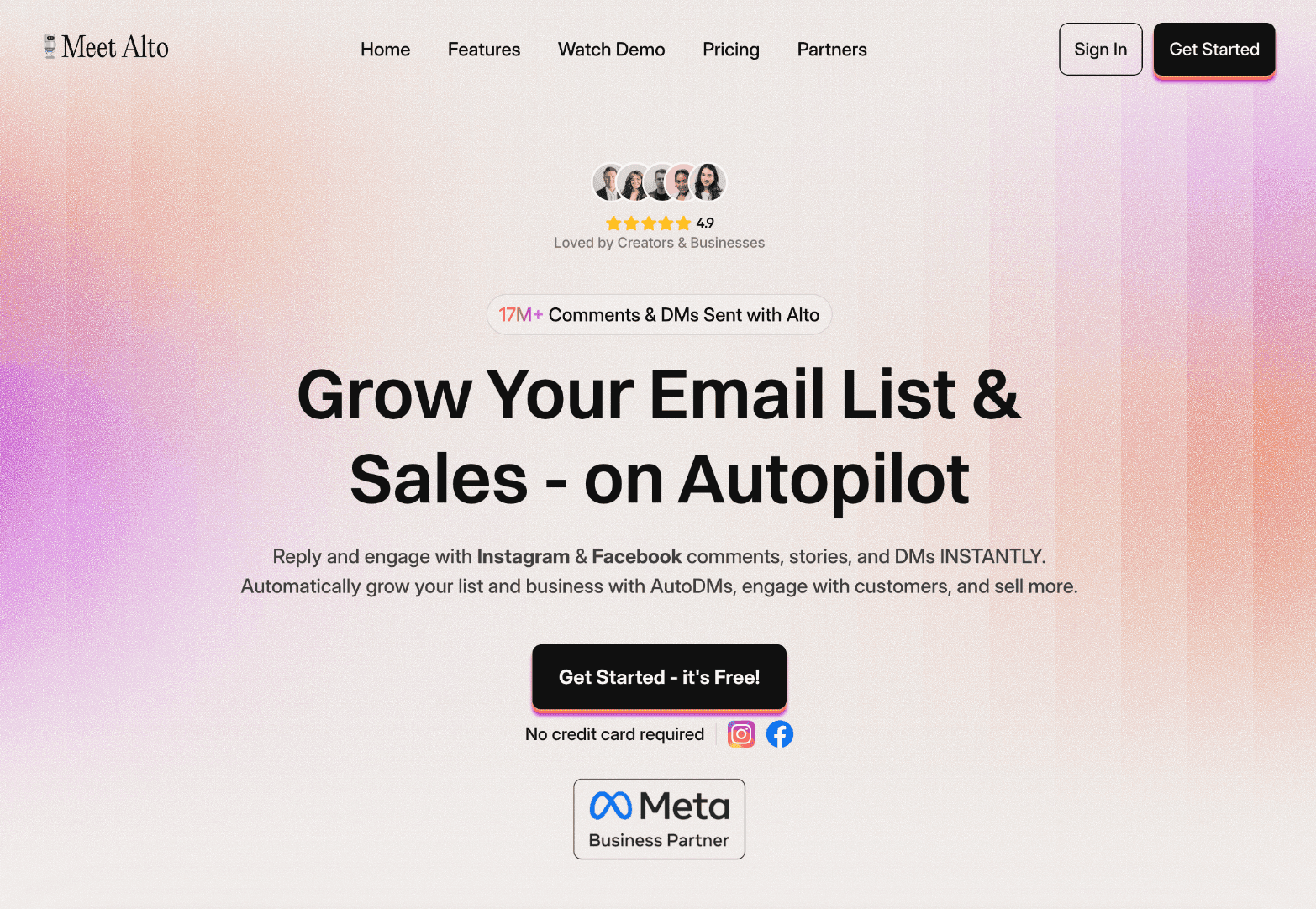 meet alto ai homepage