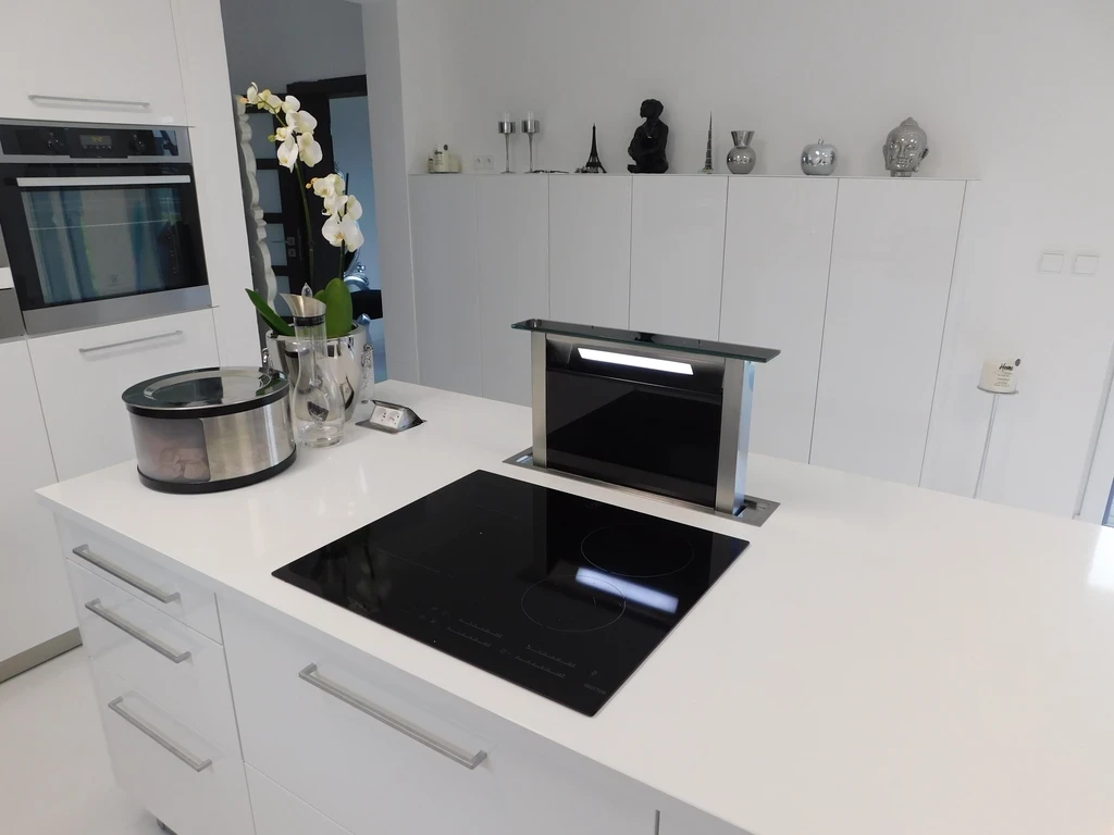 Bespoke kitchen in white and black